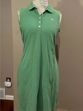 Tommy Bahama Green Polo Sleeveless Dress women’s medium
